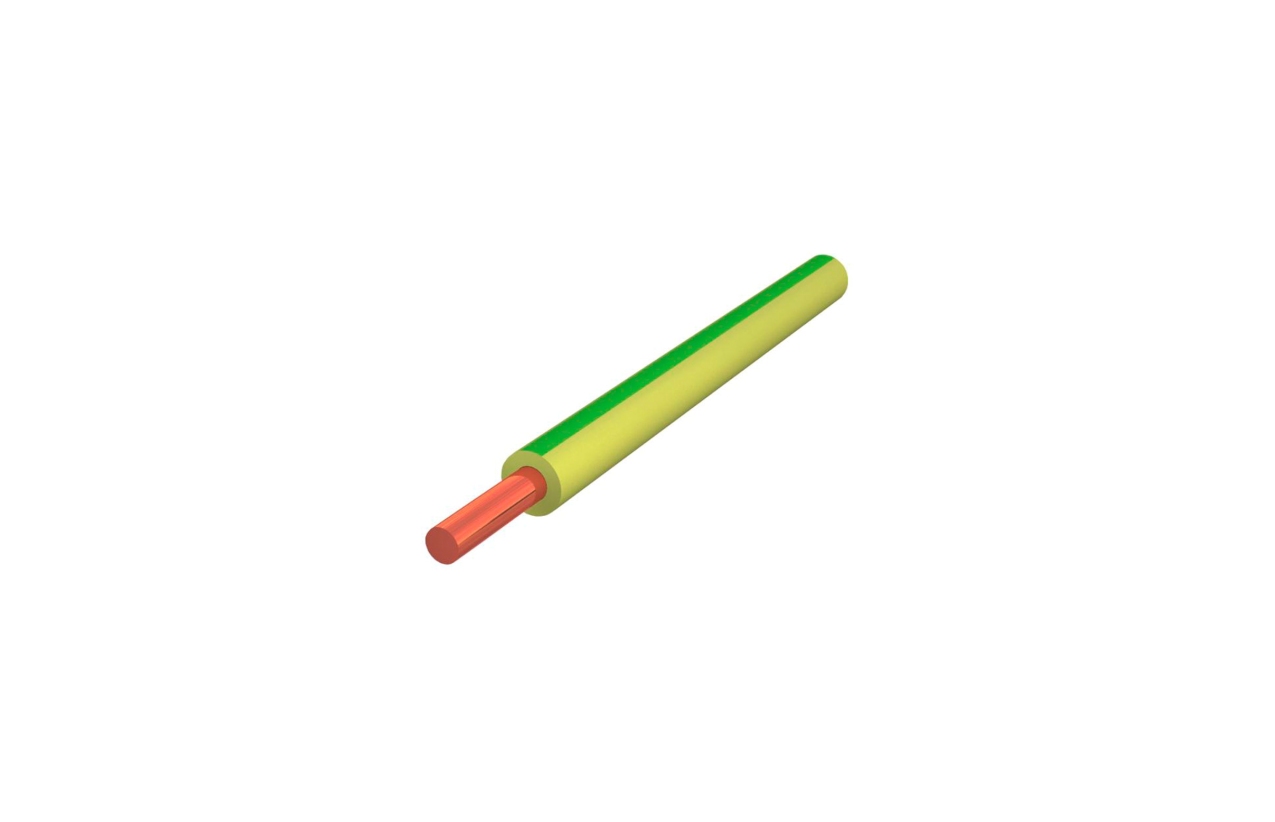 Fio H07V-R (V) 10mm verde/amarelo (múltiplos 100m)