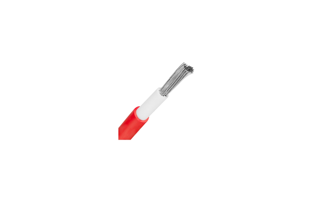 Cabo solar (H1Z2Z2-F) 4mm vermelho (corte à medida)