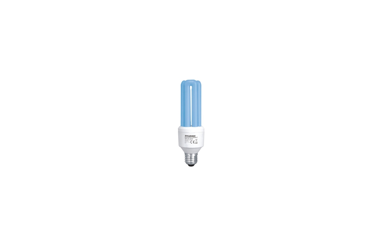 Lâmpada fluorescente para eletrocutor de insetos Sylvania UV-A BLACKLIGHT Compact BL368 E27 20W
