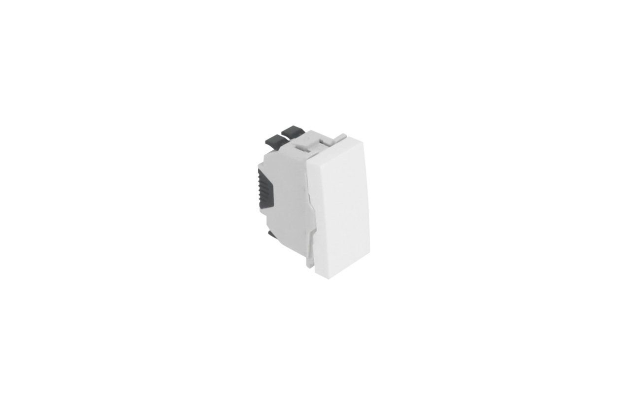 Interruptor unipolar branco 1 módulo EFAPEL Quadro 45