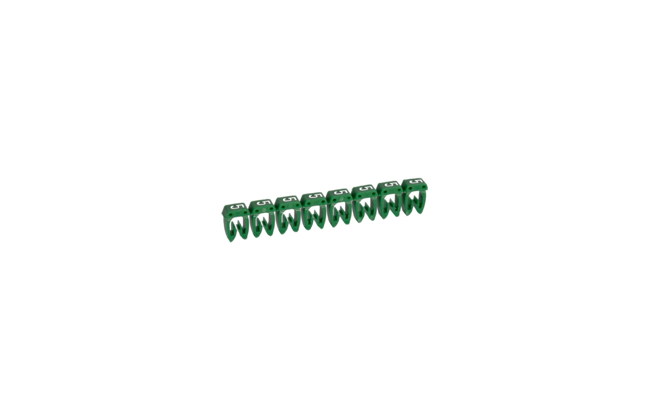 Marcador para cabos de 4mm a 6mm CAB 3 - 5 Verde Legrand 038235