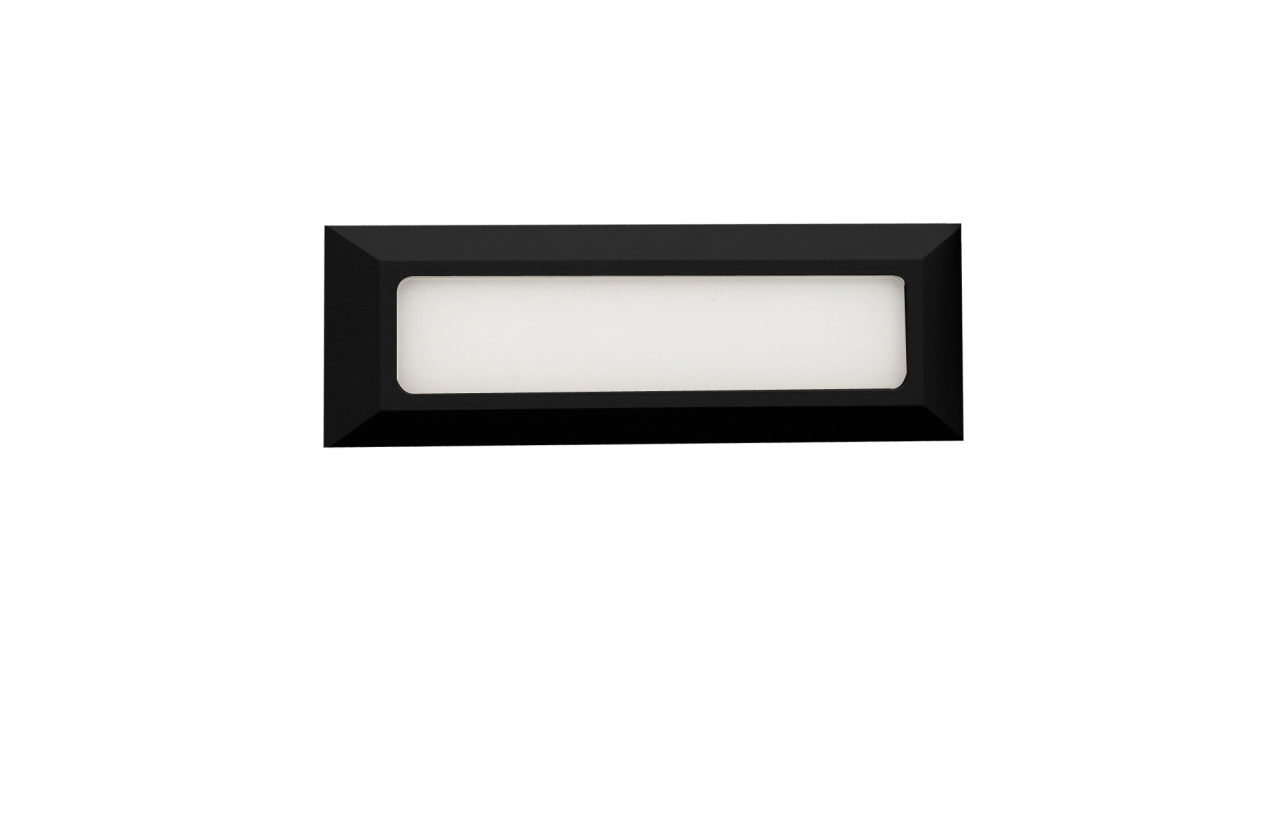 Aplique de muro saliente IP65 Kilight preto
