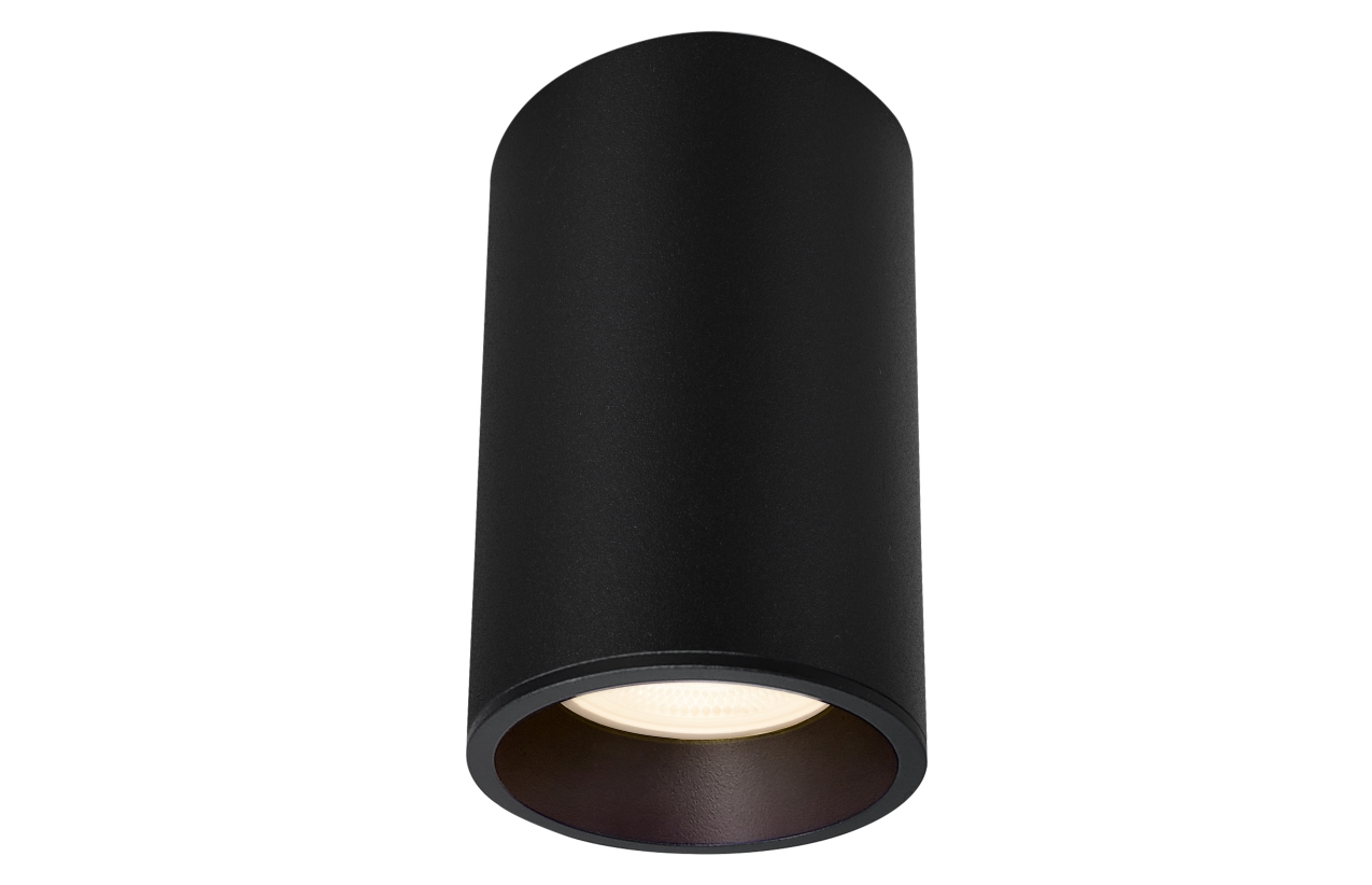 Aplique de teto IP54 GU10 preto areado
