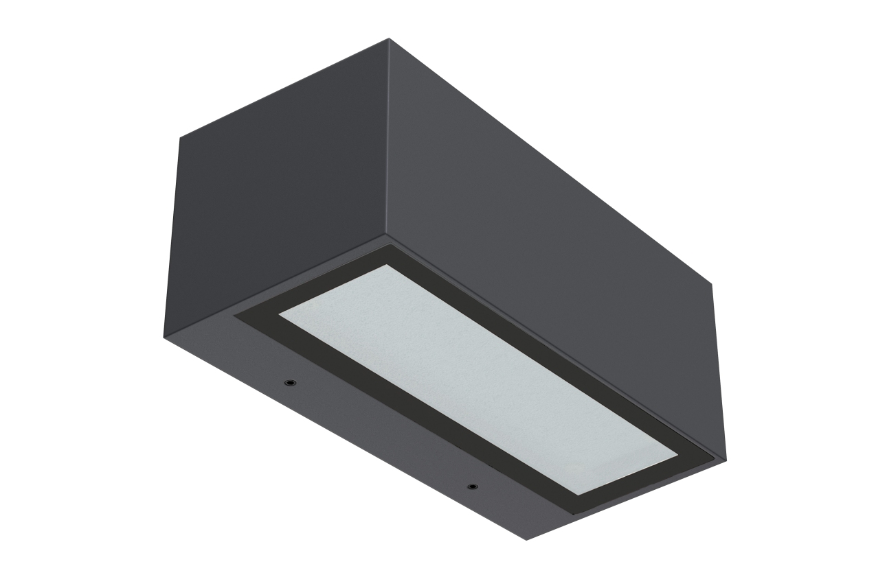 Aplique de parede IP65 preto