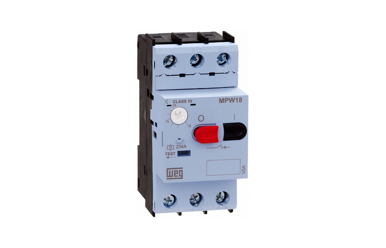 Disjuntor-motor WEG AZ MPW18-3-D016 1-1,6A