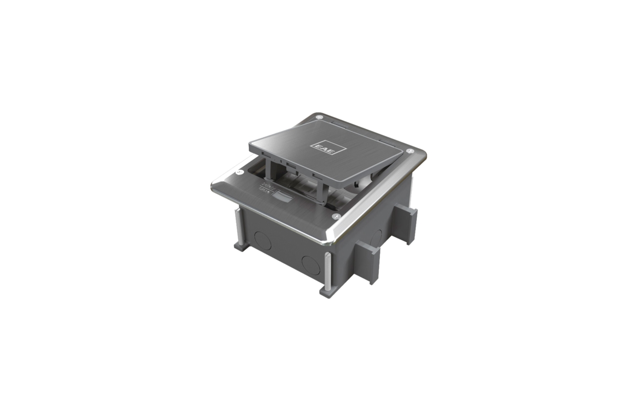 Caixa de chão estanque EAE E-Line Mini R-Box 6 módulos