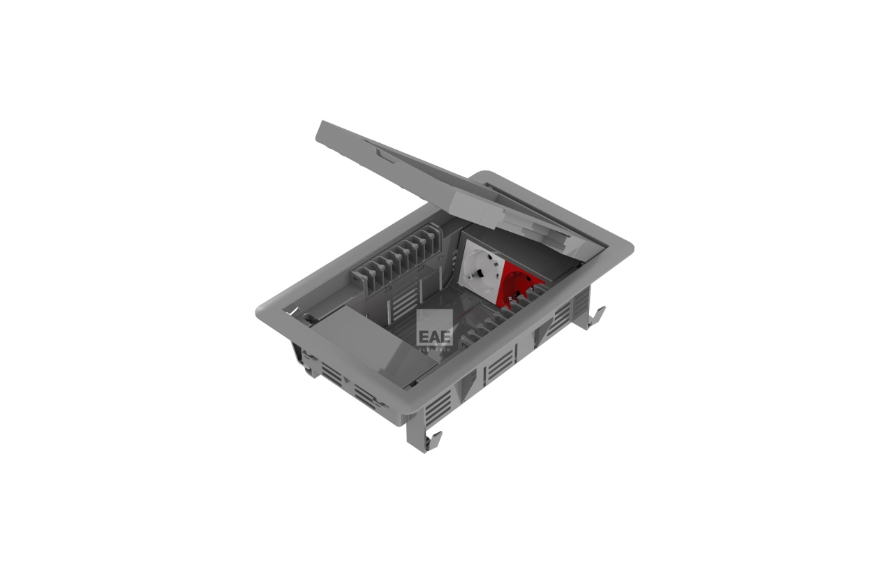 Caixa de chão para interior EAE DK-MX2 8 módulos verticais