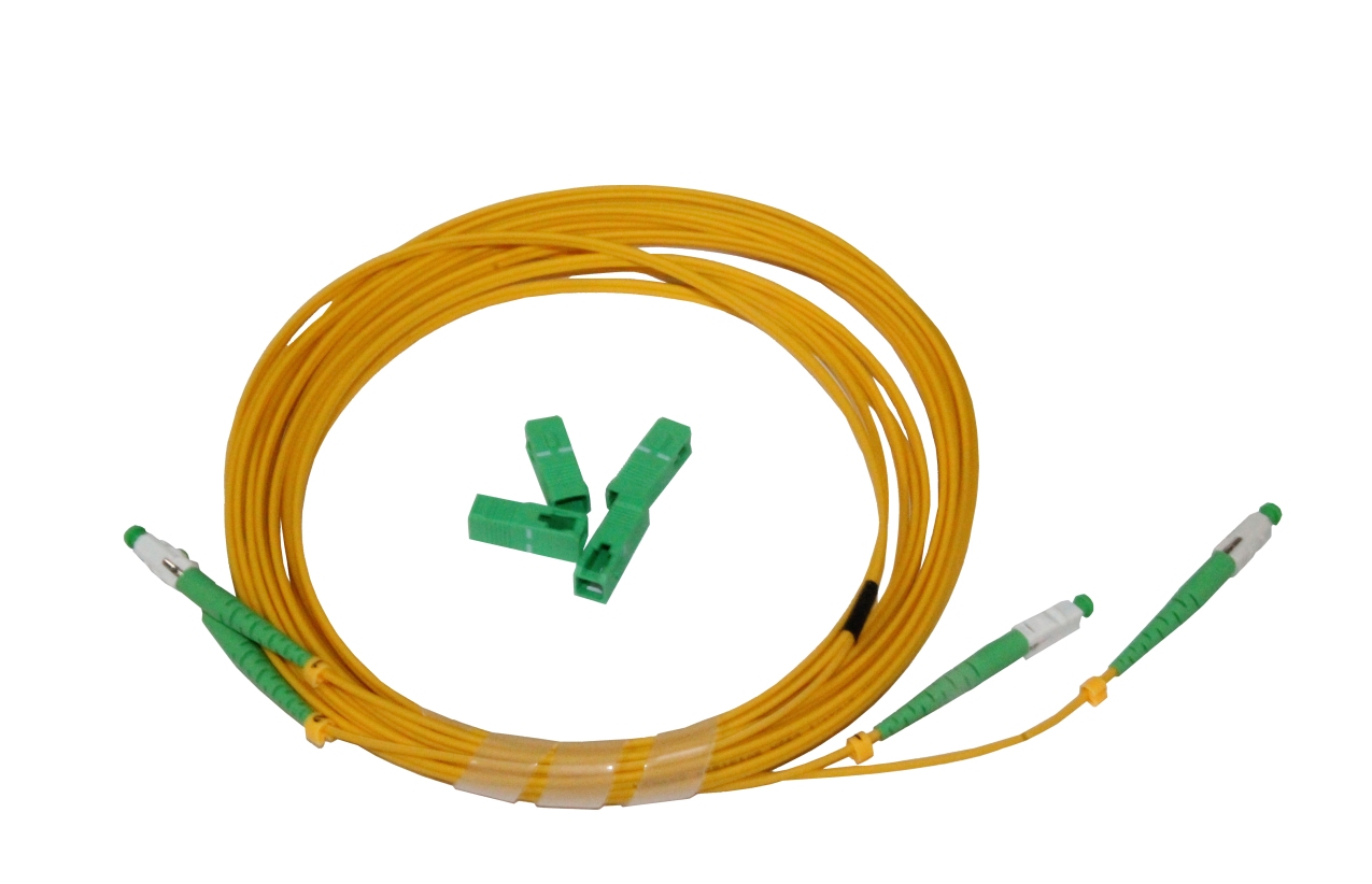 Patch cord fibra óptica 9/125 OS2 - SC/APC Duplex 2 mts