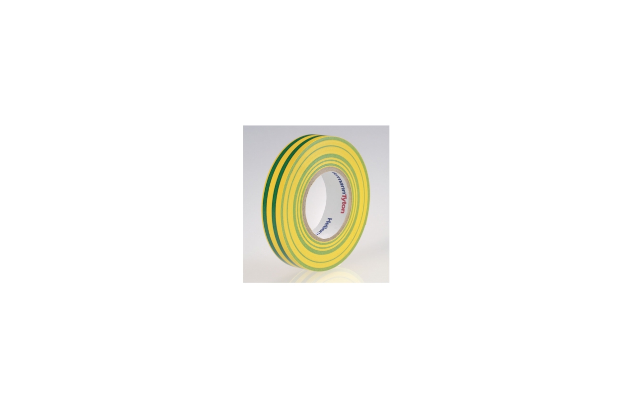 Fita isoladora verde/amarela 19mmx20m HellermannTyton