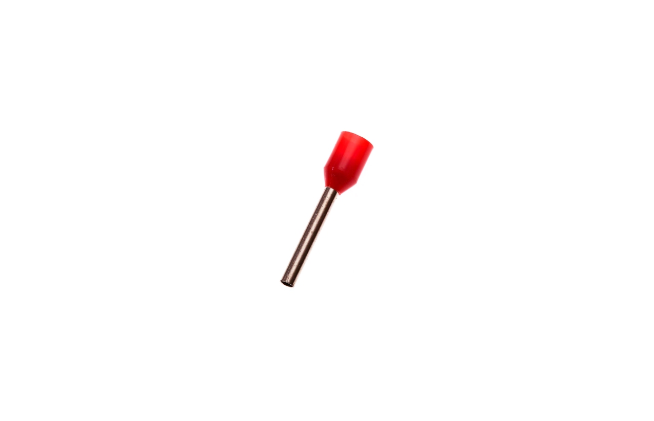 Ponteira isolada 1mm vermelha (caixa 1000 unidades) Toptek