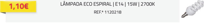 lampada eco espiral 15W e14