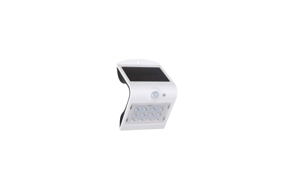 Aplique LED solar 1,5W branco com detetor movimento Fenoplástica
