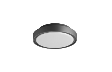 Plafon de teto redondo IP65 antracite