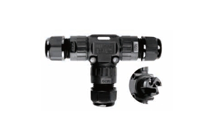 Conector T IP68 M20 3P ligação rápida parafuso Toptek